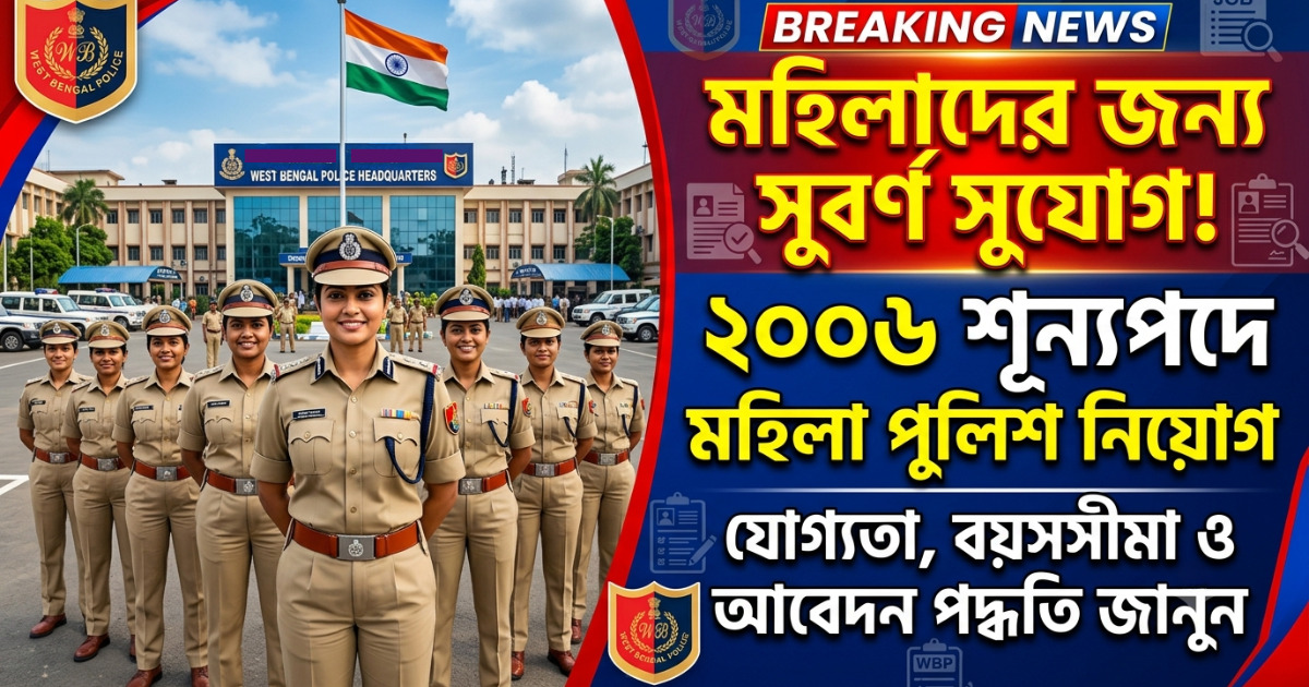 2006 Women Police Recruitment(২০০৬ শূন্যপদে মহিলা পুলিশ নিয়োগ)