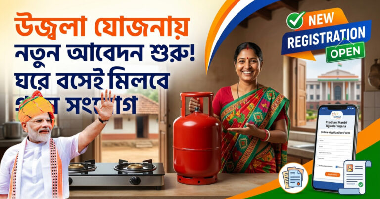 New application for Pradhan Mantri Ujjwala Yojana(প্রধানমন্ত্রী উজ্জ্বলা যোজনায় নতুন করে আবেদন)