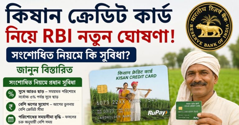 RBI new announcement on Kisan Credit Card(কিষান ক্রেডিট কার্ড নিয়ে RBI নতুন ঘোষণা)