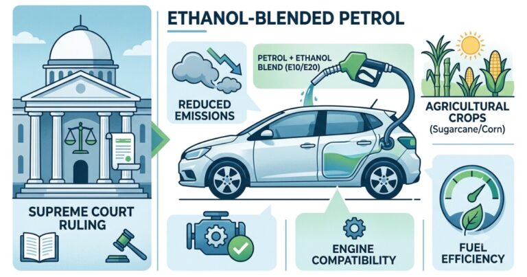 What are the consequences of mixing ethanol with petrol? What is the Supreme Court's verdict on this issue?(পেট্রোলের সাথে ইথানল মেশানোর পরিণতি কী? এই বিষয়ে সুপ্রিম কোর্টের রায় কী?)