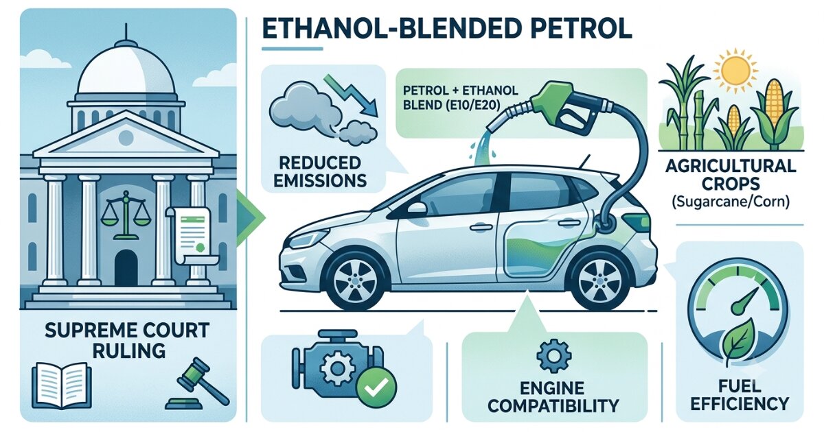 What are the consequences of mixing ethanol with petrol? What is the Supreme Court's verdict on this issue?(পেট্রোলের সাথে ইথানল মেশানোর পরিণতি কী? এই বিষয়ে সুপ্রিম কোর্টের রায় কী?)